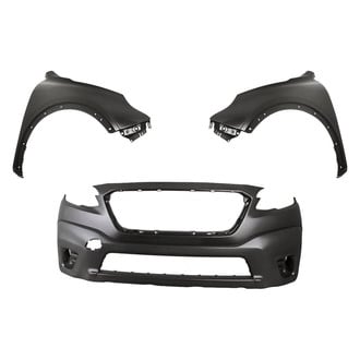Replacement BNDL-247258 - 3-Piece (Front Bumper Cover, Driver and Passenger Side Fender) (CAPA Certified)