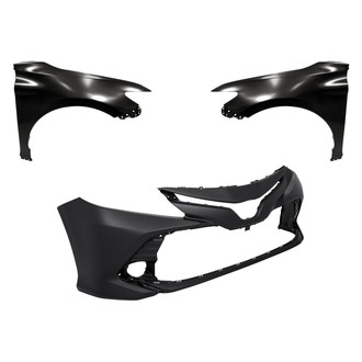 Replacement - 3-Piece (Front Bumper Cover, Driver and Passenger Side Fender) (CAPA Certified)