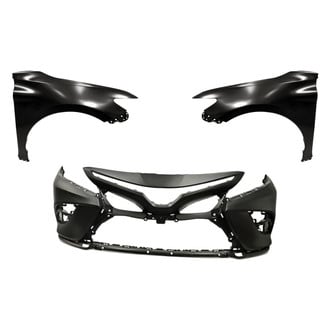 Replacement - 3-Piece (Front Bumper Cover, Driver and Passenger Side Fender) (CAPA Certified)