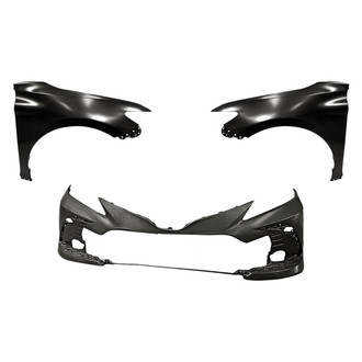 Replacement - 3-Piece (Front Bumper Cover, Driver and Passenger Side Fender) (CAPA Certified)