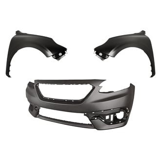 Replacement BNDL-247267 - 3-Piece (Front Bumper Cover, Driver and Passenger Side Fender) (CAPA Certified)