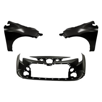 Replacement - 3-Piece (Front Bumper Cover, Driver and Passenger Side Fender) (CAPA Certified)