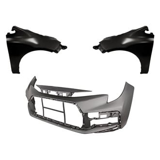 Replacement - 3-Piece (Front Bumper Cover, Driver and Passenger Side Fender) (CAPA Certified)