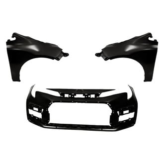 Replacement - 3-Piece (Front Bumper Cover, Driver and Passenger Side Fender) (CAPA Certified)