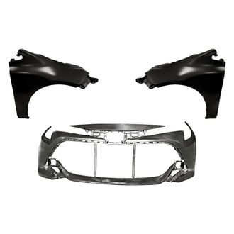 Replacement - 3-Piece (Front Bumper Cover, Driver and Passenger Side Fender) (CAPA Certified)