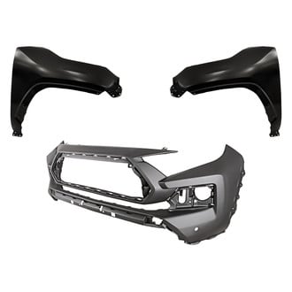 Replacement - 3-Piece (Front Bumper Cover, Driver and Passenger Side Fender) (CAPA Certified)