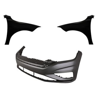Replacement - 3-Piece (Front Bumper Cover, Driver and Passenger Side Fender) (CAPA Certified)