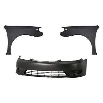 Replacement - 3-Piece (Front Bumper Cover, Driver and Passenger Side Fender) (CAPA Certified)
