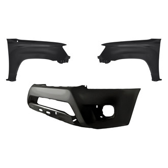 Replacement - 3-Piece (Front Bumper Cover, Driver and Passenger Side Fender) (CAPA Certified)