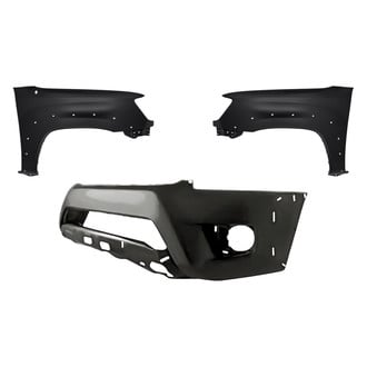 Replacement - 3-Piece (Front Bumper Cover, Driver and Passenger Side Fender) (CAPA Certified)