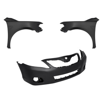 Replacement - 3-Piece (Front Bumper Cover, Driver and Passenger Side Fender) (CAPA Certified)