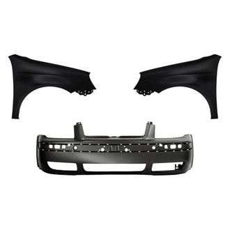 Replacement - 3-Piece (Front Bumper Cover, Driver and Passenger Side Fender) (CAPA Certified)