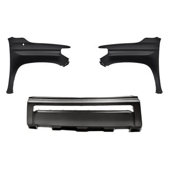 Replacement - 3-Piece (Front Bumper Cover, Driver and Passenger Side Fender) (CAPA Certified)