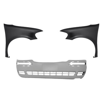 Replacement - 3-Piece (Front Bumper Cover, Driver and Passenger Side Fender) (CAPA Certified)