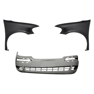 Replacement - 3-Piece (Front Bumper Cover, Driver and Passenger Side Fender) (CAPA Certified)