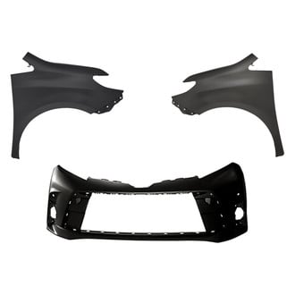 Replacement - 3-Piece (Front Bumper Cover, Driver and Passenger Side Fender) (CAPA Certified)