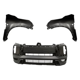 Replacement - 3-Piece (Front Bumper Cover, Driver and Passenger Side Fender) (CAPA Certified)