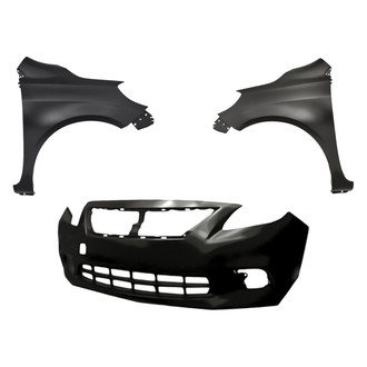 Replacement - 3-Piece (Front Bumper Cover, Driver and Passenger Side Fender) (CAPA Certified)