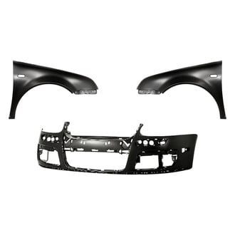 Replacement - 3-Piece (Front Bumper Cover, Driver and Passenger Side Fender) (CAPA Certified)