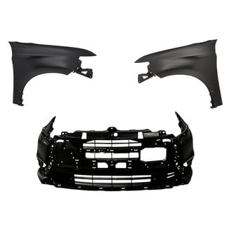 Replacement - 3-Piece (Front Bumper Cover, Driver and Passenger Side Fender) (CAPA Certified)