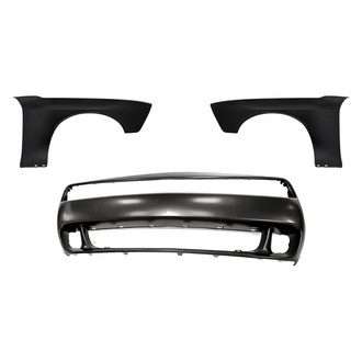 Replacement - 3-Piece (Front Bumper Cover, Driver and Passenger Side Fender) (Standard Line)