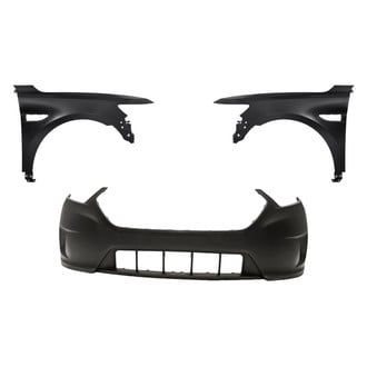 Replacement - 3-Piece (Front Bumper Cover, Driver and Passenger Side Fender) (Standard Line)