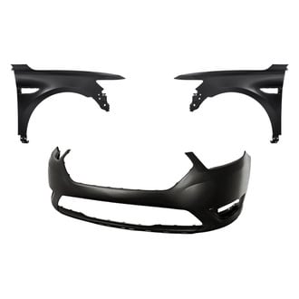 Replacement - 3-Piece (Front Bumper Cover, Driver and Passenger Side Fender) (Standard Line)