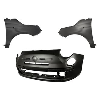 Replacement - 3-Piece (Front Bumper Cover, Driver and Passenger Side Fender) (Standard Line)