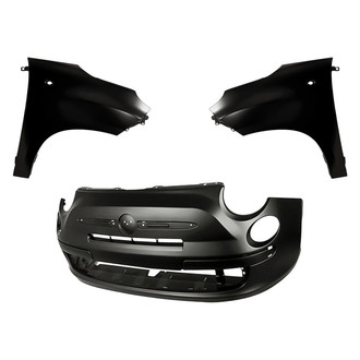 Replacement - 3-Piece (Front Bumper Cover, Driver and Passenger Side Fender) (Standard Line)