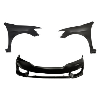 Replacement - 3-Piece (Front Bumper Cover, Driver and Passenger Side Fender) (Standard Line)