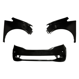 Replacement - 3-Piece (Front Bumper Cover, Driver and Passenger Side Fender) (Standard Line)