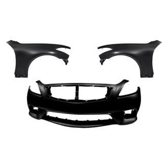 Replacement - 3-Piece (Front Bumper Cover, Driver and Passenger Side Fender) (Standard Line)