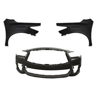 Replacement - 3-Piece (Front Bumper Cover, Driver and Passenger Side Fender) (Standard Line)