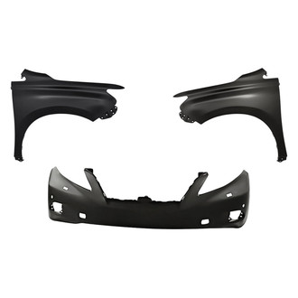 Replacement - 3-Piece (Front Bumper Cover, Driver and Passenger Side Fender) (Standard Line)
