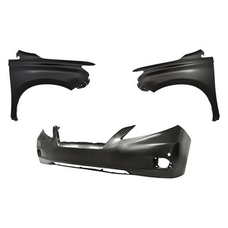 Replacement - 3-Piece (Front Bumper Cover, Driver and Passenger Side Fender) (Standard Line)