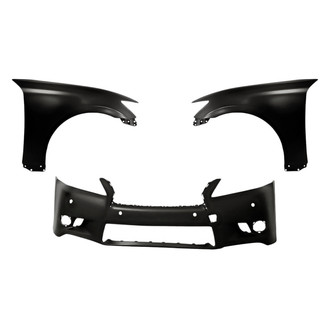 Replacement - 3-Piece (Front Bumper Cover, Driver and Passenger Side Fender) (Standard Line)
