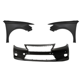 Replacement - 3-Piece (Front Bumper Cover, Driver and Passenger Side Fender) (Standard Line)