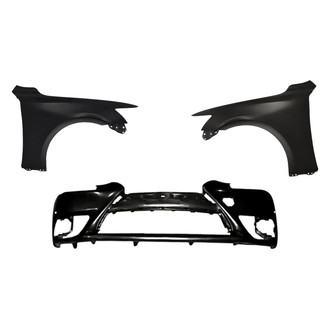 Replacement - 3-Piece (Front Bumper Cover, Driver and Passenger Side Fender) (Standard Line)