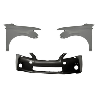 Replacement - 3-Piece (Front Bumper Cover, Driver and Passenger Side Fender) (Standard Line)