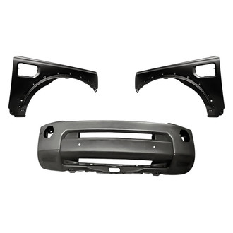 Replacement - 3-Piece (Front Bumper Cover, Driver and Passenger Side Fender) (Standard Line)