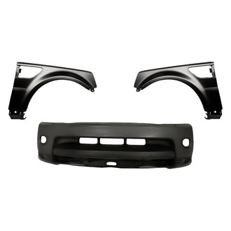 Replacement - 3-Piece (Front Bumper Cover, Driver and Passenger Side Fender) (Standard Line)
