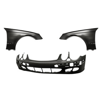 Replacement - 3-Piece (Front Bumper Cover, Driver and Passenger Side Fender) (Standard Line)