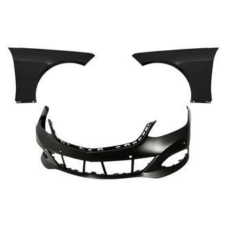Replacement - 3-Piece (Front Bumper Cover, Driver and Passenger Side Fender) (Standard Line)