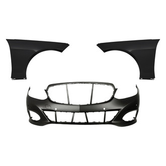 Replacement - 3-Piece (Front Bumper Cover, Driver and Passenger Side Fender) (Standard Line)