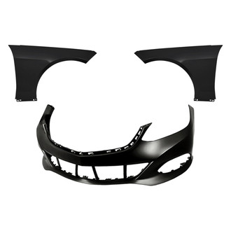 Replacement - 3-Piece (Front Bumper Cover, Driver and Passenger Side Fender) (Standard Line)