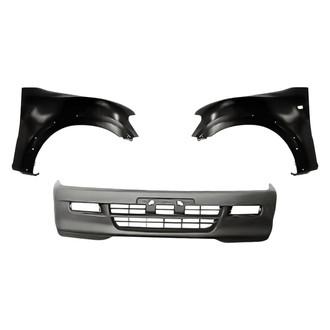 Replacement - 3-Piece (Front Bumper Cover, Driver and Passenger Side Fender) (Standard Line)