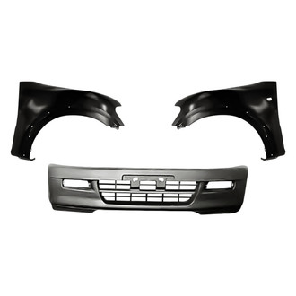 Replacement - 3-Piece (Front Bumper Cover, Driver and Passenger Side Fender) (Standard Line)