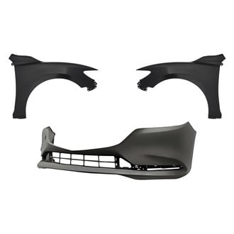 Replacement - 3-Piece (Front Bumper Cover, Driver and Passenger Side Fender) (Standard Line)