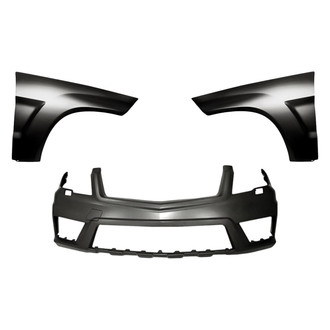 Replacement BNDL-247938 - 3-Piece (Front Bumper Cover, Driver and Passenger Side Fender) (CAPA Certified)