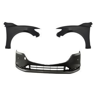 Replacement - 3-Piece (Front Bumper Cover, Driver and Passenger Side Fender) (CAPA Certified)